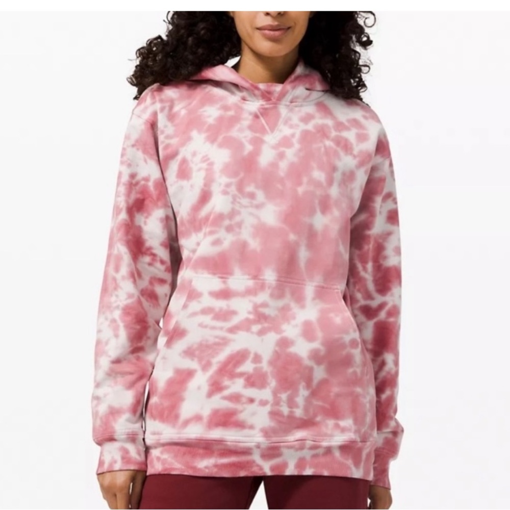 Lululemon All Yours Hoodie Pink Tie Dye